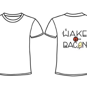 White Wake 'n Bacon T-Shirt